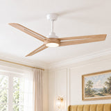 Ventilador de techo silencioso LUCENT de Ø132 cm con luz LED 