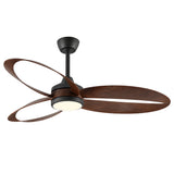 Ventilador de techo MAXI nogal oscuro Ø132 cm silencioso con luz LED DC 40W