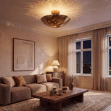 Scalloped-Edge Flush Mount Pendant Lights Ø42cm