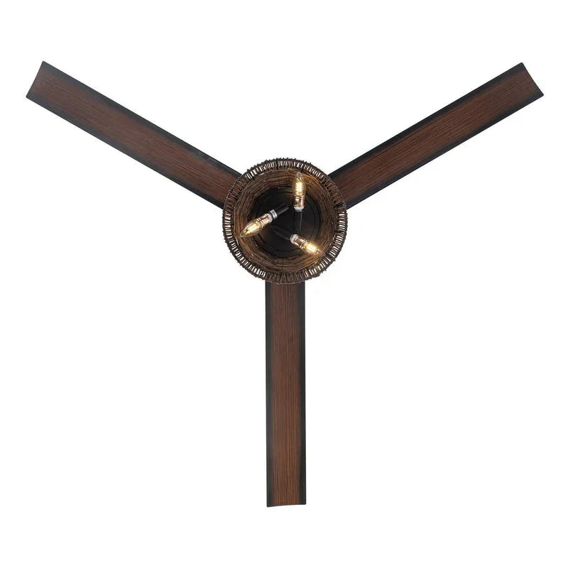 Ventilador de techo Calma Ø152 cm con luz de ratán