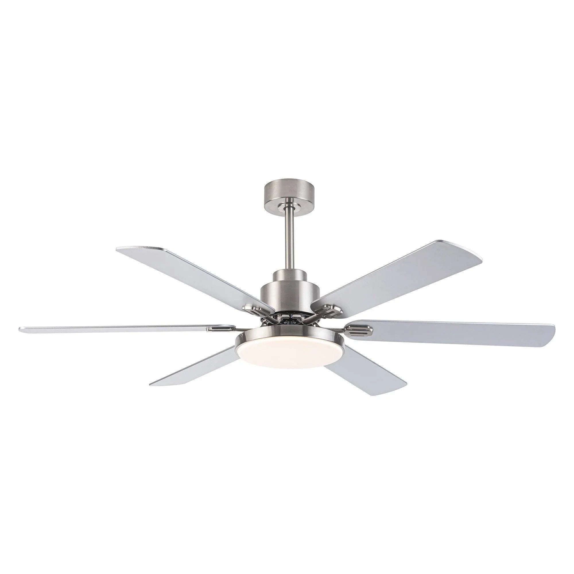Ventilador de techo moderno Lucknow de 152 cm (60") con iluminación y mando a distancia