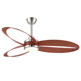 Ventilador de techo MAXI en madera de cerezo Ø132 cm silencioso con luz LED DC 40W