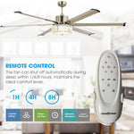Ventilador de techo reversible de Ø165 cm con luz y mando a distancia