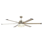 Ventilador de techo reversible de Ø165 cm con luz y mando a distancia