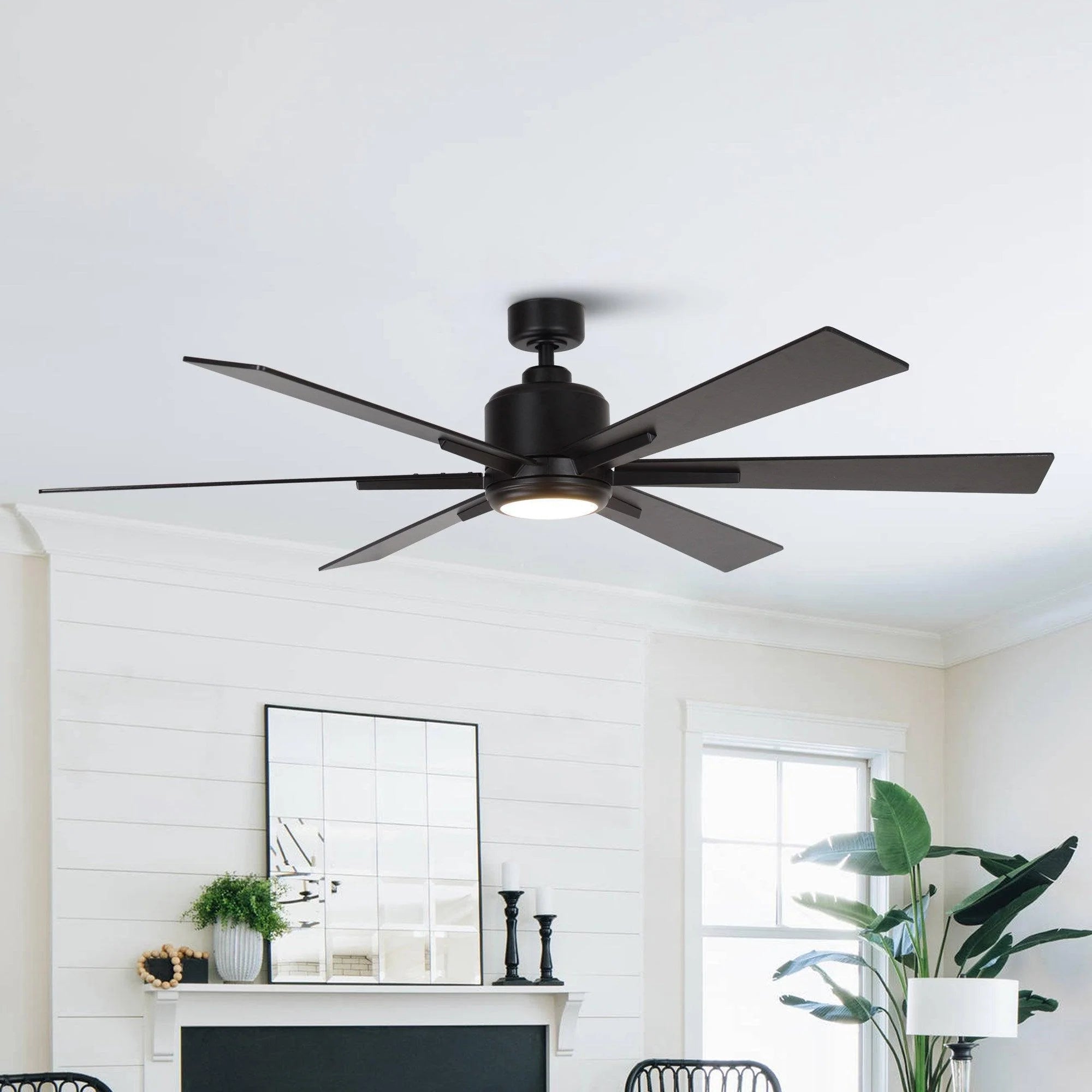 Ventilador de techo industrial Monty Ø165cm con luz y mando a distancia