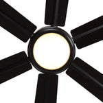 Ventilador de techo industrial Monty Ø165cm con luz y mando a distancia