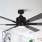 Ventilador de techo industrial Monty Ø165cm con luz y mando a distancia