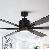 Ventilador de techo industrial Monty Ø165cm con luz y mando a distancia