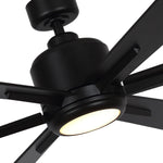 Ventilador de techo industrial Monty Ø165cm con luz y mando a distancia