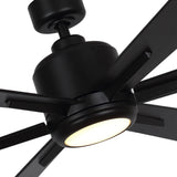 Ventilador de techo industrial Monty Ø165cm con luz y mando a distancia