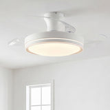Ventilador de techo Aura motor DC ultrasilencioso de Ø91 cm con aspas retráctiles y luz LED 