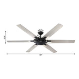 Ventilador de techo industrial Madhya Ø178 cm con mando a distancia