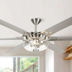 Ventilador de techo de Ø178 cm con luz y mando a distancia