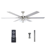 Ventilador de techo de Ø178 cm con luz y mando a distancia