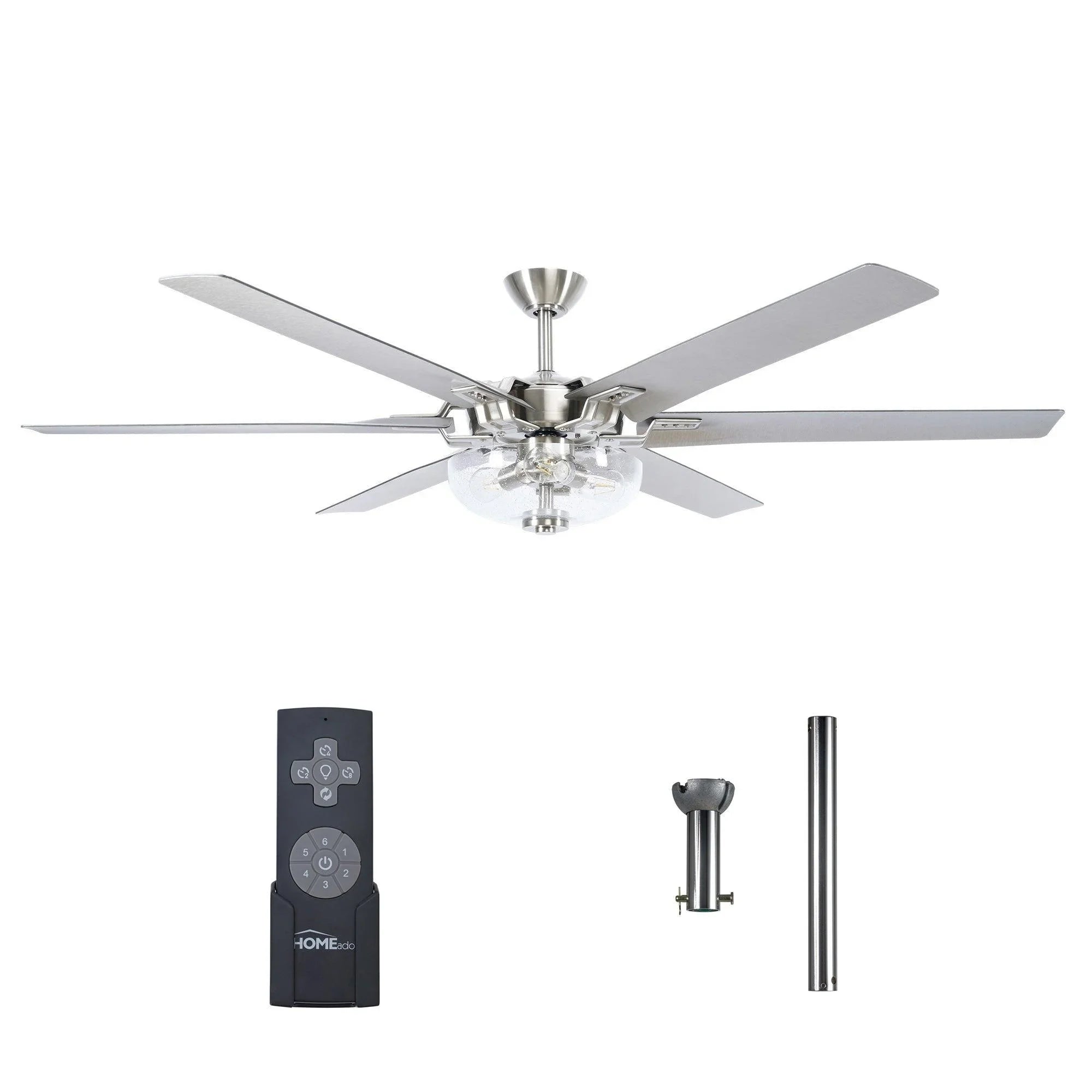 Ventilador de techo de Ø178 cm con luz y mando a distancia