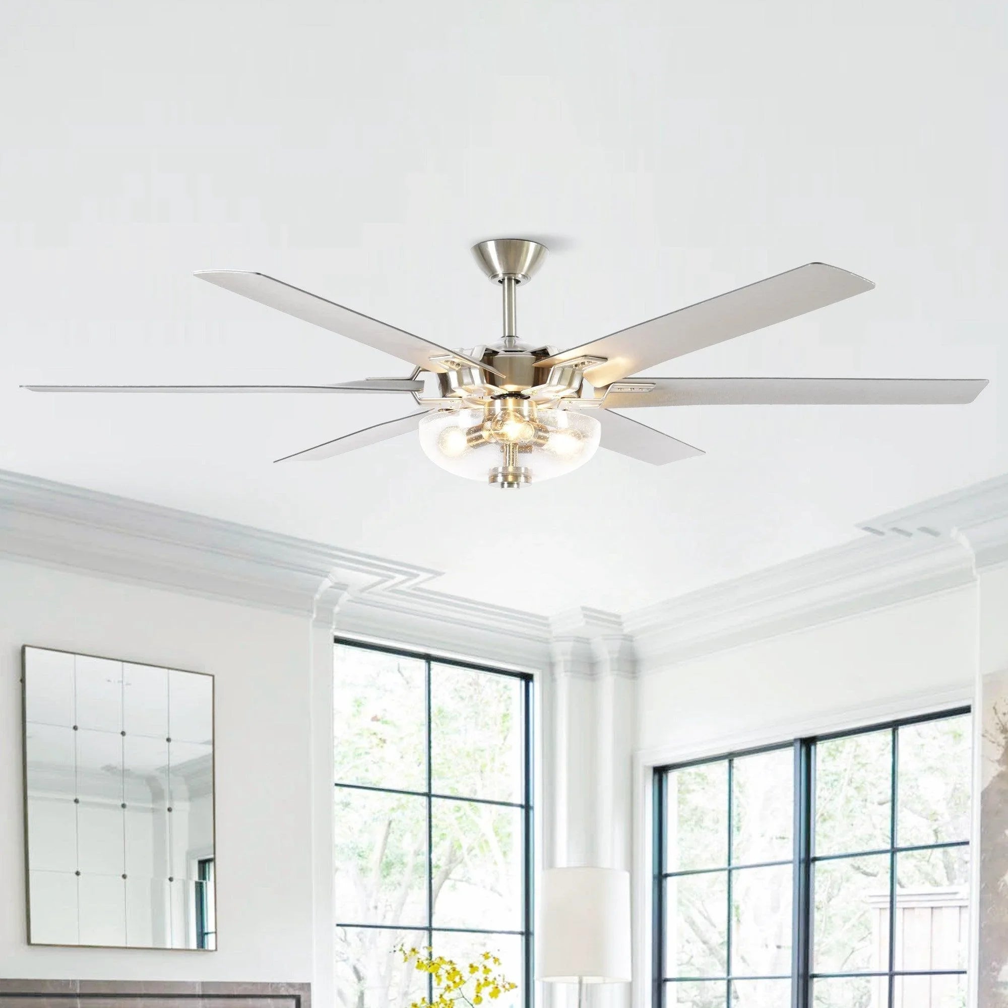 Ventilador de techo de Ø178 cm con luz y mando a distancia