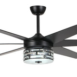 Ventilador de techo moderno reversible de Ø178 cm con luz y mando a distancia