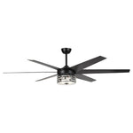 Ventilador de techo moderno reversible de Ø178 cm con luz y mando a distancia