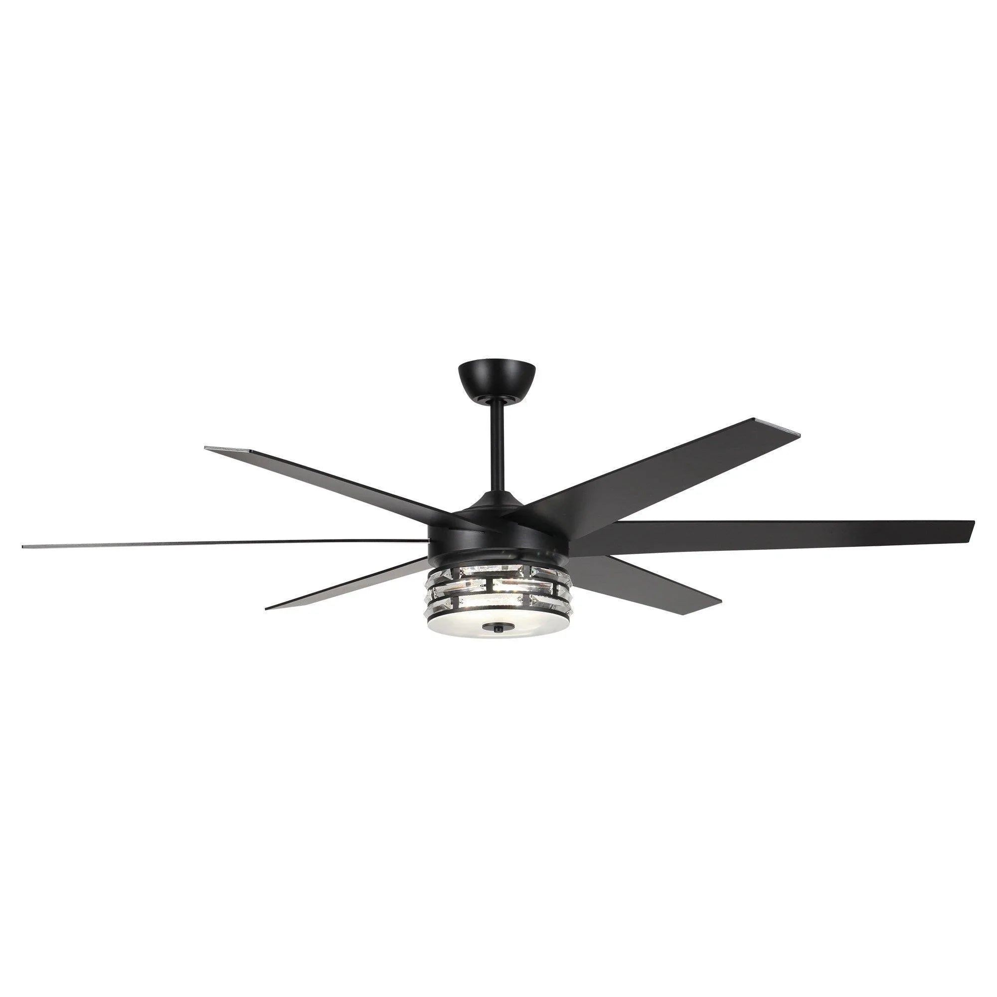 Ventilador de techo moderno reversible de Ø178 cm con luz y mando a distancia