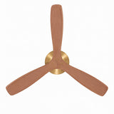 Ventilador de techo Avela Medium Oak Ø137 cm con luz LED y aspas de madera maciza 100%