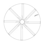 Ventilador de techo Bankston Modern de 189 cm (72") con acabado en níquel satinado, montaje con varilla Motor DC, iluminación LED y mando a distancia