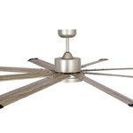 Ventilador de techo Bankston Modern de 189 cm (72") con acabado en níquel satinado, montaje con varilla Motor DC, iluminación LED y mando a distancia