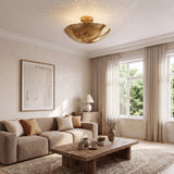 Scalloped-Edge Flush Mount Pendant Lights Ø42cm