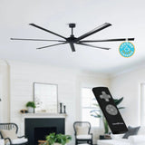 Ventilador de techo HVLS Silent Storm Ø213 cm / Ø254 cm con mando a distancia
