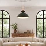 Dark Green Metal Pendant Light Ø28cm