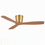 Ventilador de techo Avela Medium Oak Ø137 cm con luz LED y aspas de madera maciza 100%