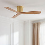 Ventilador de techo Avela Medium Oak Ø137 cm con luz LED y aspas de madera maciza 100%