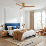 Ventilador de techo Avela Medium Oak Ø137 cm con luz LED y aspas de madera maciza 100%