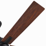 Ventilador de Techo Silencioso LINDEN en Tono Madera de Nogal Ø122 cm con Luz LED