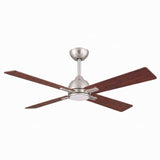 Ventilador de Techo Silencioso LINDEN en Tono Madera de Nogal Ø122 cm con Luz LED