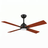 Ventilador de Techo Silencioso LINDEN en Tono Madera de Cerezo Ø122 cm con Luz LED