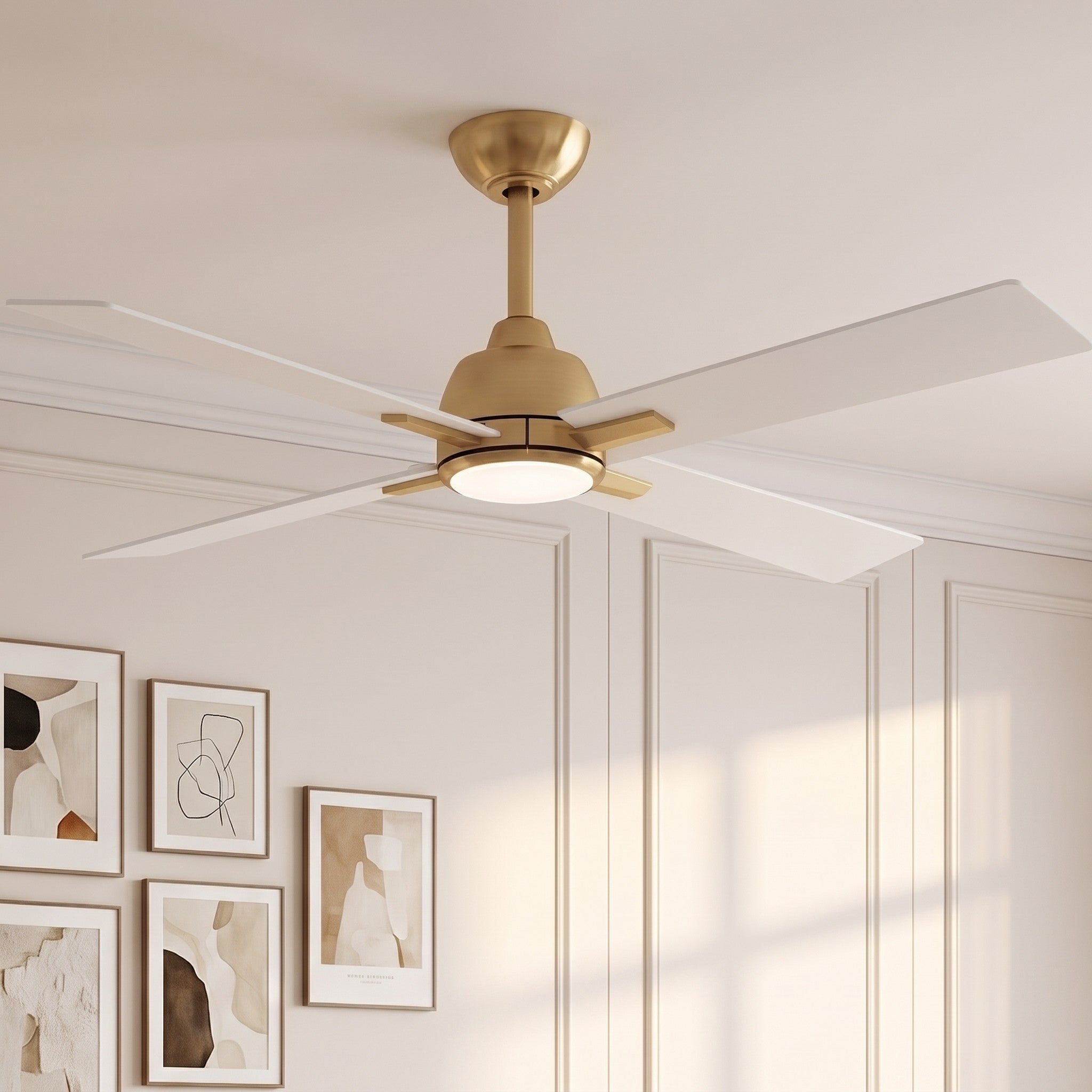 LINDEN Silent Ceiling Fan Ø122 cm With Led Light