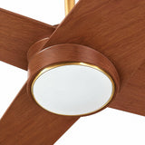 Ventilador de Techo Silencioso Parvez de Madera Cherry Ø152 cm con Luz LED