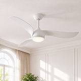 Ventilador de techo silencioso PHIL de Ø132 cm con luz LED