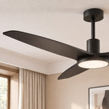 Ventilador de techo silencioso WILLOW de Ø132 cm con luz LED