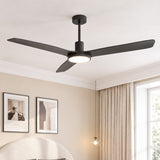 Ventilador de techo silencioso WILLOW de Ø132 cm con luz LED