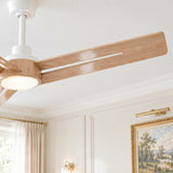 Ventilador de techo silencioso LUCENT de Ø132 cm con luz LED 
