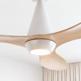 Ventilador de techo silencioso FINNA de Ø132 cm con luz LED