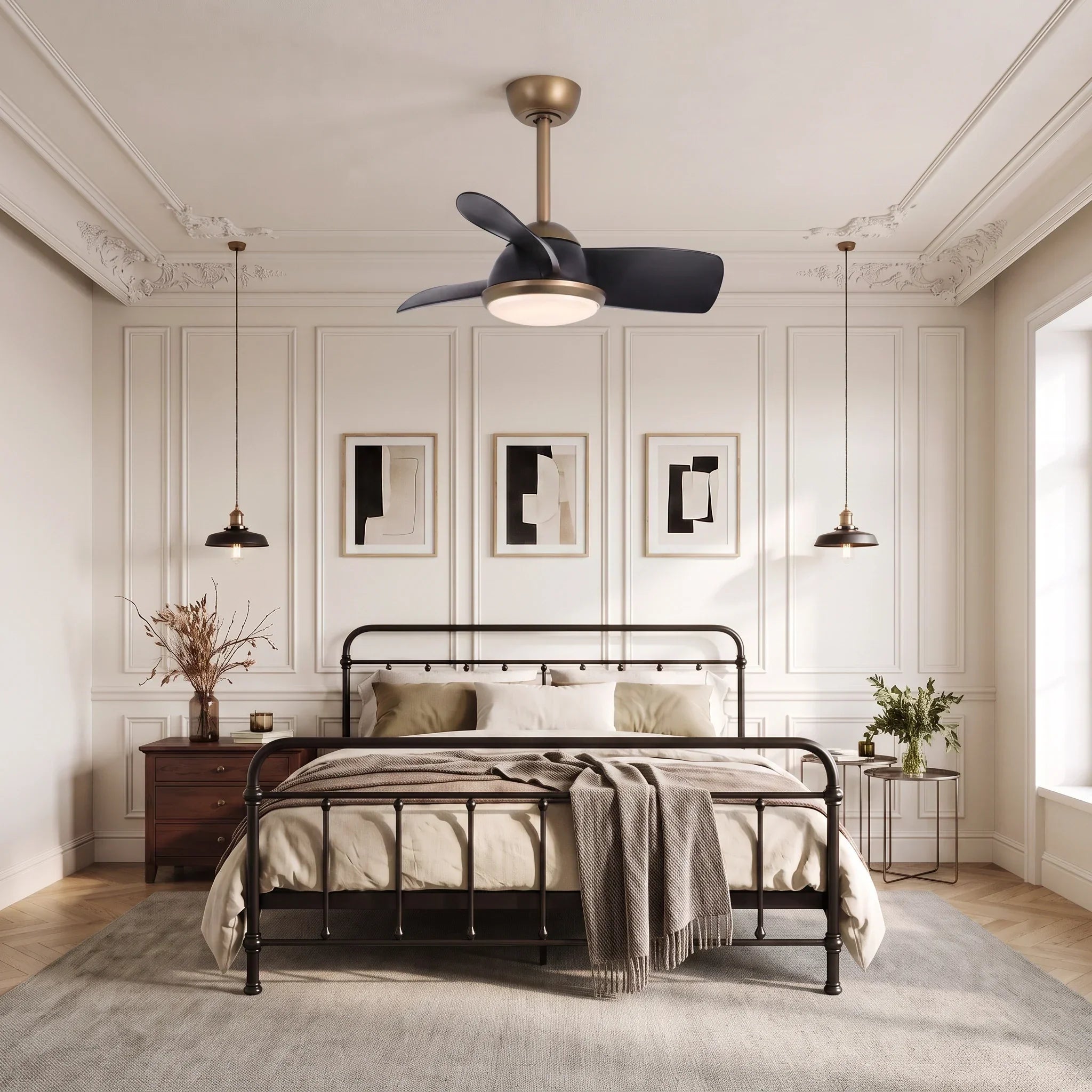 Colla Silent Ceiling Fan Ø76 cm with LED Light