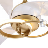 Ventilador de techo silencioso Aurea Oro Vintage Ø132 cm con luz LED
