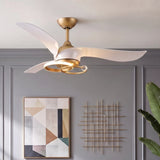 Ventilador de techo silencioso Aurea Oro Vintage Ø132 cm con luz LED