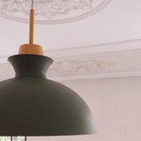 Dark Green Metal Pendant Light Ø28cm