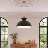 Dark Green Metal Pendant Light Ø28cm