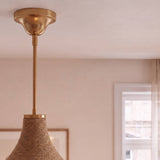 Glass Hemp rope textured Pendant Light Ø33cm