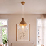 Glass Hemp rope textured Pendant Light Ø33cm