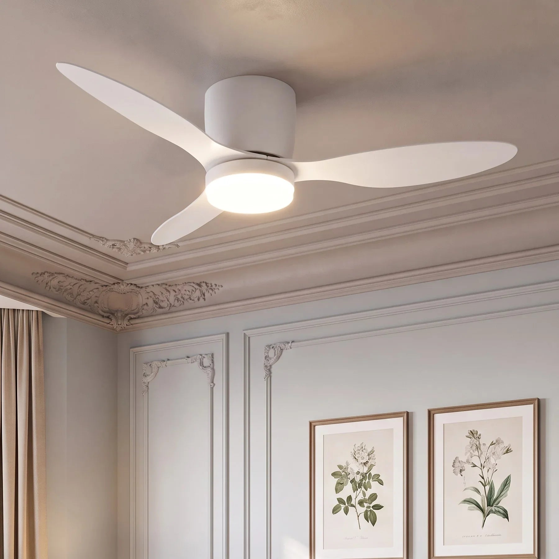 Sierra Ultra-Quiet DC Motor Ceiling Fan Ø106 cm / Ø132 cm with LED Light